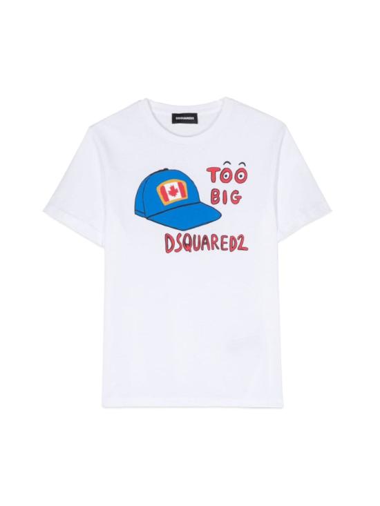  디스퀘어드2 탑 DQ1970K D00XMDQ100 WHITE