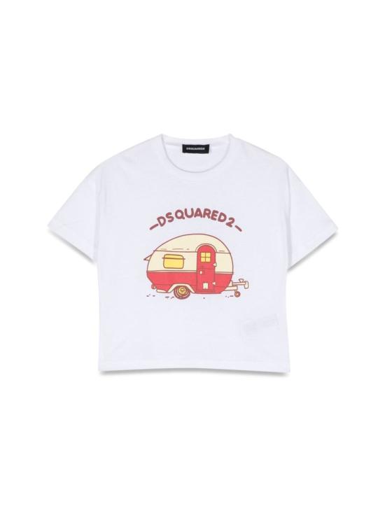  디스퀘어드2 탑 DQ2004K D00XMDQ100 WHITE