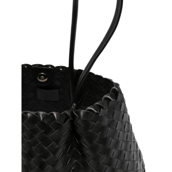 26FW 엘렘 토트백 DIMPLE MEDIUM WOVEN BLACK - ELLEME