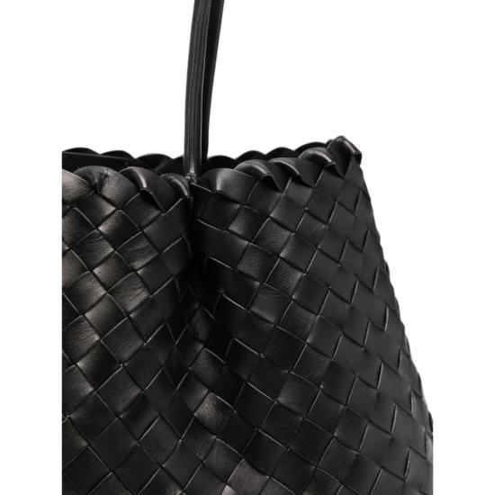 26FW 엘렘 토트백 DIMPLE MEDIUM WOVEN BLACK - ELLEME