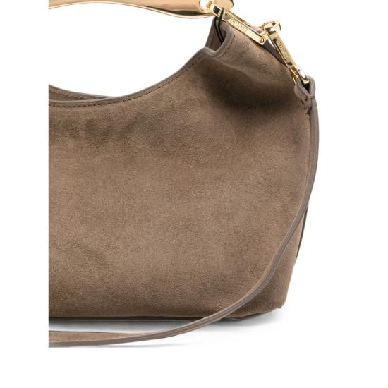 26FW 엘렘 숄더백 SMALL BOOMERAN SUEDE TAUPE BROWN - ELLEME