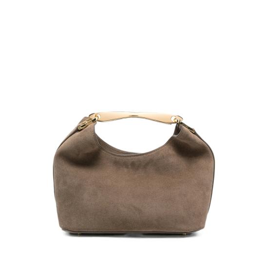26FW 엘렘 숄더백 SMALL BOOMERAN SUEDE TAUPE BROWN
