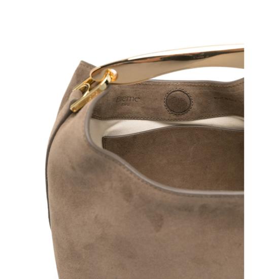 26FW 엘렘 숄더백 SMALL BOOMERAN SUEDE TAUPE BROWN - ELLEME