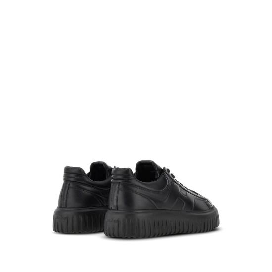 26FW 호간 H 스트라이프 스니커즈 HXM6450FC60L E99999 BLACK - HOGAN