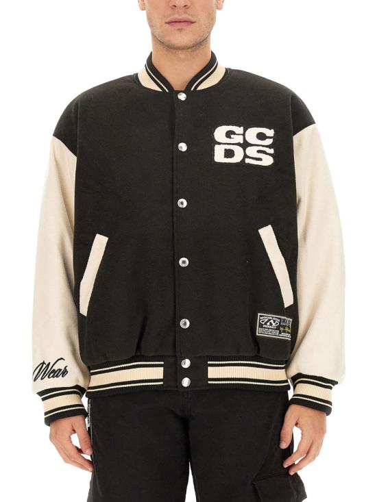  지씨디에스 자켓 FW23M200479 02 BLACK - GCDS