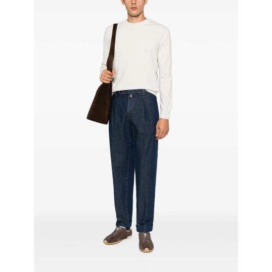 26FW 마가찌노 리캄비 스웨터 80 GIROCOLLO 21588 WHITE - MAGAZZINO RICAMBI
