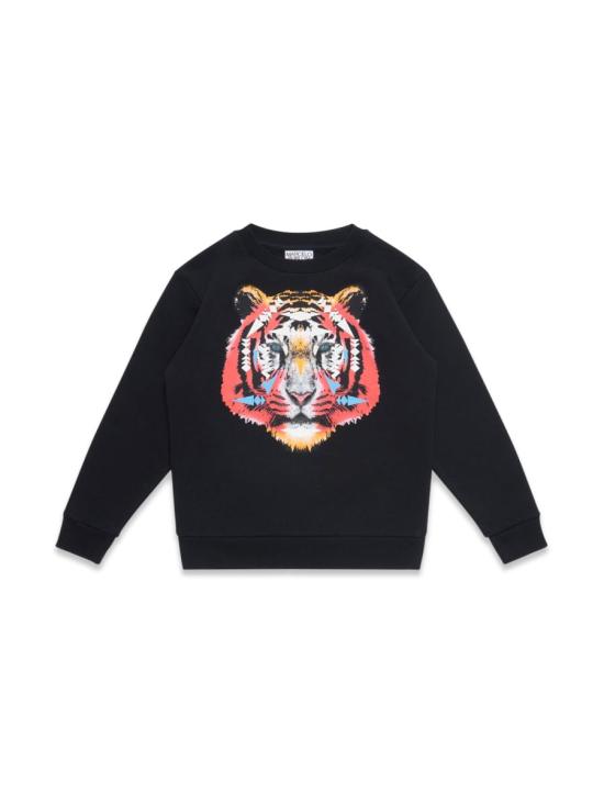  마르셀로 불론 스웨터 CBBA001F21FLE006K 1026 BLACK - MARCELO BURLON