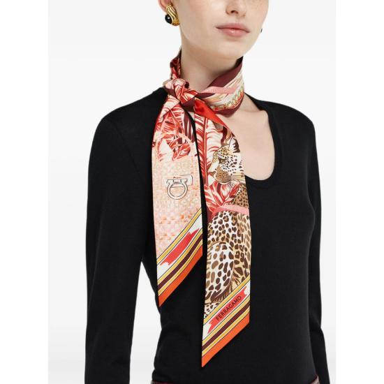 26FW 살바토레 페라가모 머플러/스카프 321280 0796908 BORDE RED - SALVATORE FERRAGAMO