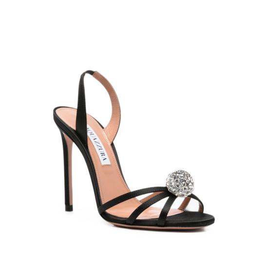 26FW 아쿠아주라 힐/펌프스 CYUHIGS0 SAT 000 BLACK - AQUAZZURA