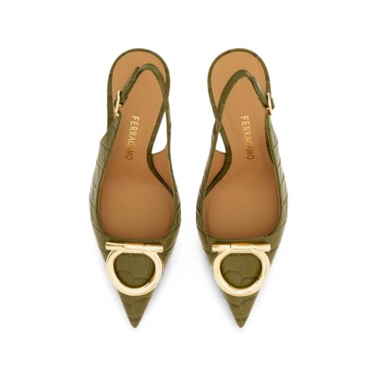 26FW 살바토레 페라가모 힐/펌프스 01L945 0794993 1C NEOLI GREEN - SALVATORE FERRAGAMO