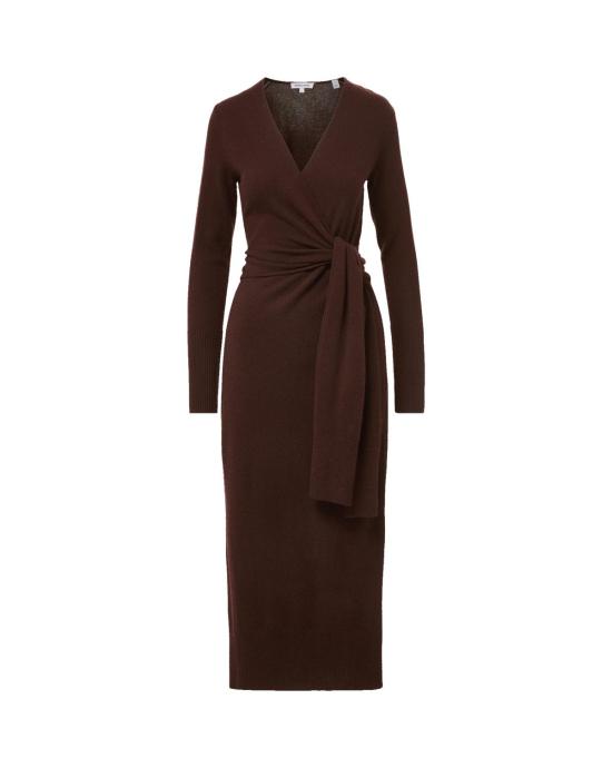  베로니카비어드 미디 원피스 26FA0334 BROWN