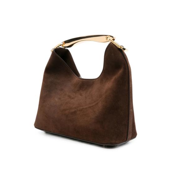 26FW 엘렘 숄더백 SMALL BOOMERAN SUEDE BROWN - ELLEME