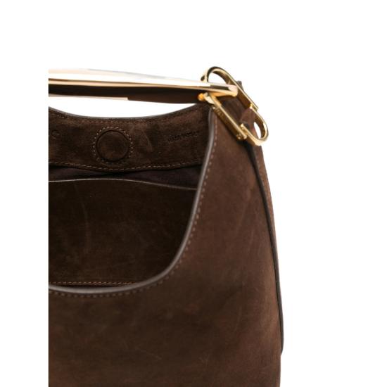26FW 엘렘 숄더백 SMALL BOOMERAN SUEDE BROWN - ELLEME