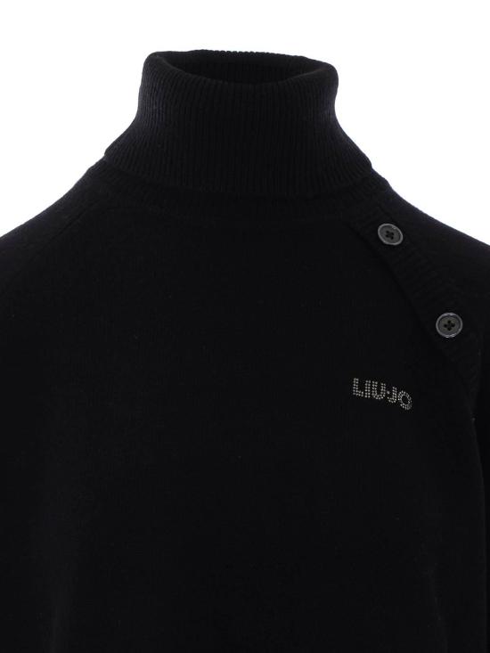 26FW 리우조 탑 WF6369MS00922222 BLACK - LIU JO