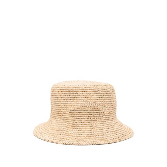 26SS 비비안웨스트우드 와이드 브림 라피아 버킷햇 81020009 K005N C401 BEIGE - VIVIENNE WESTWOOD