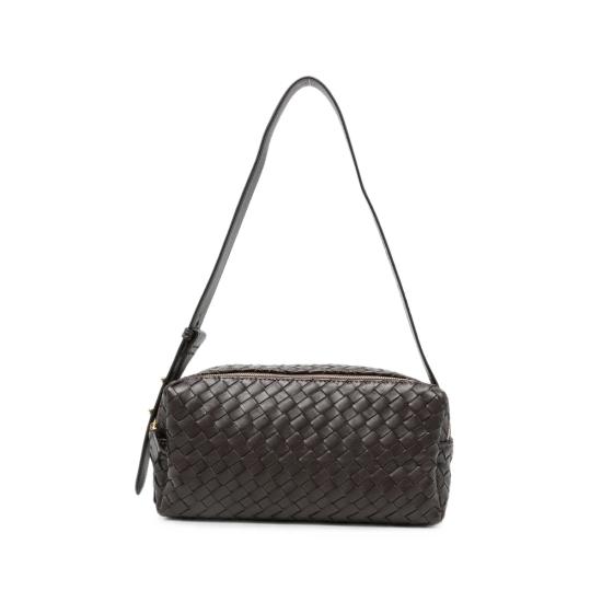 26FW 엘렘 숄더백 TROUSSE WOVEN DKBRO BROWN