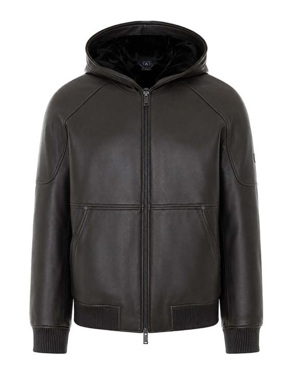 26FW 무스너클 가죽 자켓 M36ML310292 BLACK