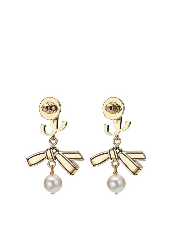 26FW 지미추 이어링 RBNPEARLEARRINGJKIGOLDBLACKWHITE - JIMMY CHOO