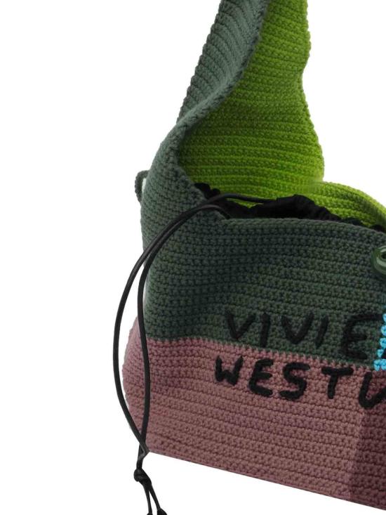 26FW 비비안웨스트우드 엘리 크로셰 패치워크 숄더백 46020019UK007PO105 MULTICOLOUR - VIVIENNE WESTWOOD