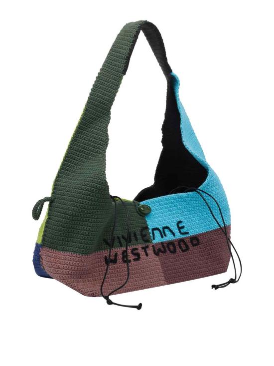 26FW 비비안웨스트우드 엘리 크로셰 패치워크 숄더백 46020019UK007PO105 MULTICOLOUR - VIVIENNE WESTWOOD
