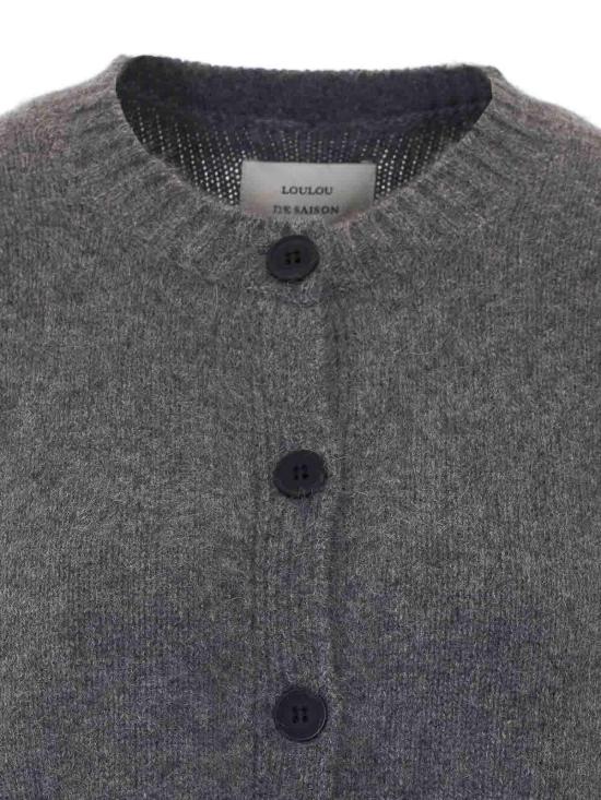 26SS 루루 스튜디오 가디건 REMUSANTHRACITEMELANGE GREY - LOULOU STUDIO