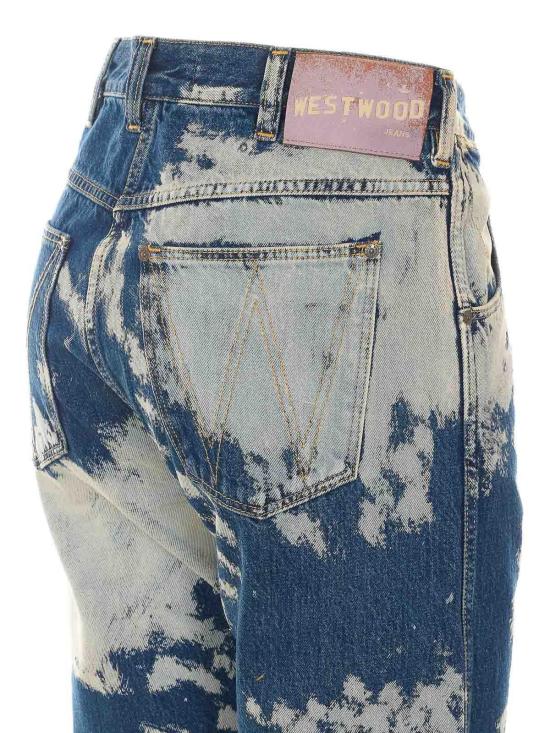 26SS 비비안웨스트우드 벨티드 스웨이드 가죽 자켓 3902000NW01LYK409 BLUE - VIVIENNE WESTWOOD