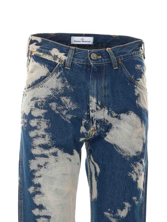 26SS 비비안웨스트우드 벨티드 스웨이드 가죽 자켓 3902000NW01LYK409 BLUE - VIVIENNE WESTWOOD