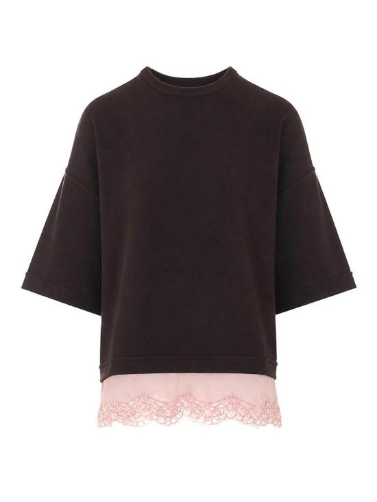 26SS 핑코 반팔 티셔츠 107341A3GELN6 BROWN