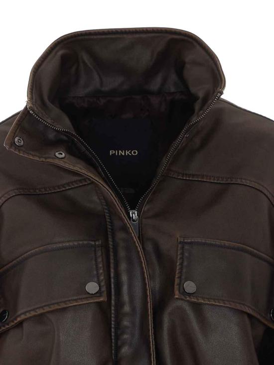26FW 핑코 자켓 107074A3E8L64 BROWN - PINKO