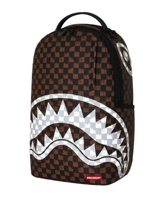 26FW 스프레이그라운드 백팩 B8552BROWNANDCREAMDRIPCHECK - SPRAYGROUND