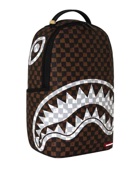 26FW 스프레이그라운드 백팩 B8552BROWNANDCREAMDRIPCHECK - SPRAYGROUND