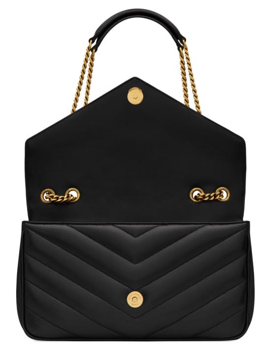 26FW 생로랑 루루 마틀라세 램스킨 미디움 숄더백 801439 AAEAX1000 BLACK - SAINT LAURENT