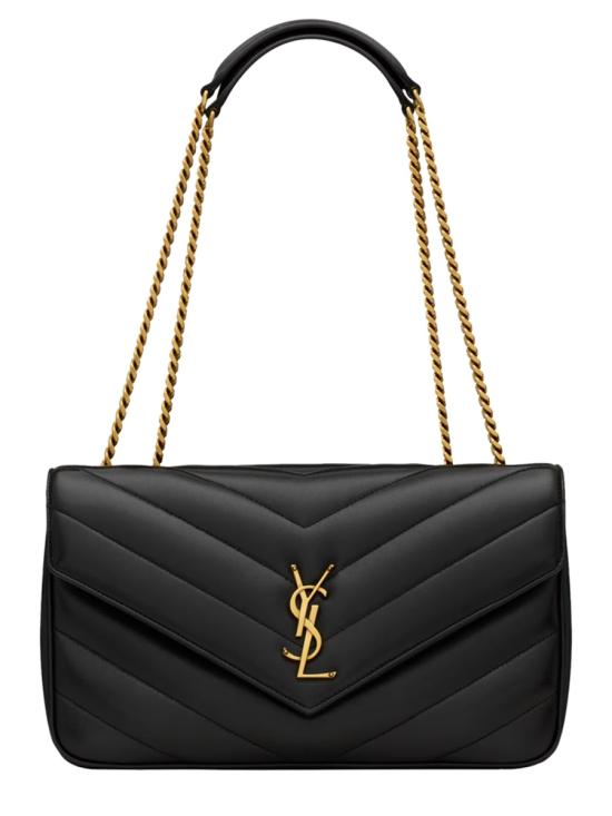 26FW 생로랑 루루 마틀라세 램스킨 미디움 숄더백 801439 AAEAX1000 BLACK - SAINT LAURENT