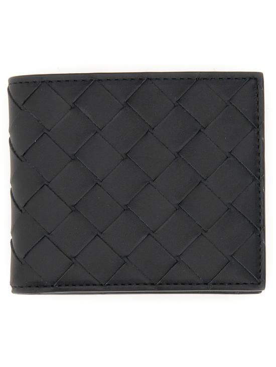 26FW 보테가베네타 인트레치아토 반지갑 743211 VCPQ48803 BLACK - BOTTEGA VENETA