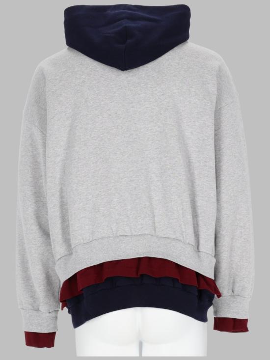 26FW 발렌시아가 삼중 레이어 후디 삼중 레이어 후디 A0017J TUVR51302 GREY - BALENCIAGA