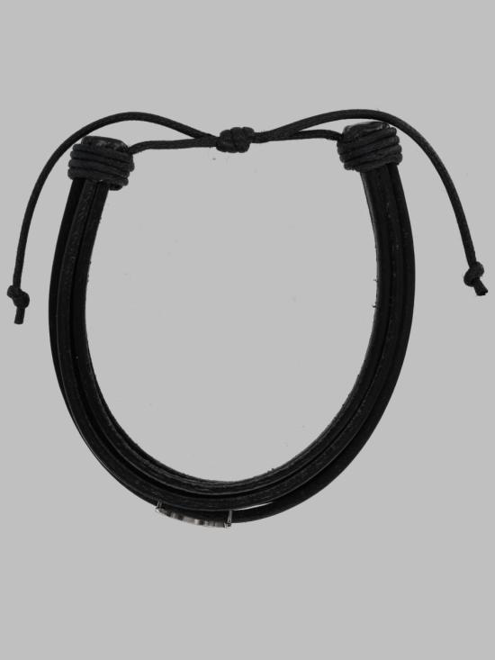 26FW 생로랑 브레이슬릿 820441 AAEKE1000 BLACK