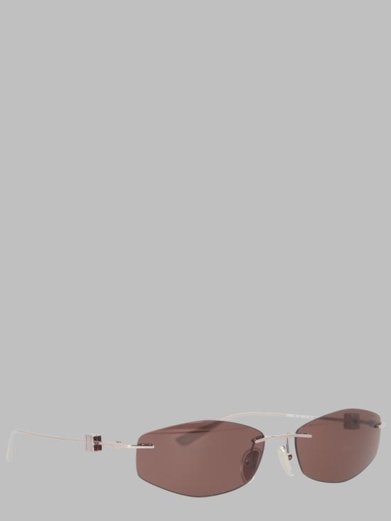 26FW 발렌시아가 무테 림리스 선글라스 A000UX T00052210 BROWN - BALENCIAGA