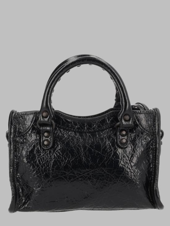 26FW 발렌시아가 르 시티 나노 램스킨 탑핸들 토트백 865764 2ACFH1000 BLACK - BALENCIAGA