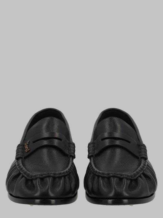 26FW 생로랑 매트 레더 서플 르 로퍼 839471 25VAA1000 BLACK