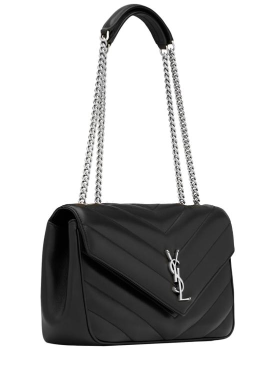 26FW 생로랑 루루 미디움 마테라쎄 램스킨 숄더백 801439 AAE4Y1000 BLACK - SAINT LAURENT