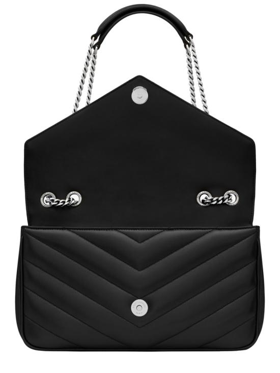 26FW 생로랑 루루 미디움 마테라쎄 램스킨 숄더백 801439 AAE4Y1000 BLACK - SAINT LAURENT