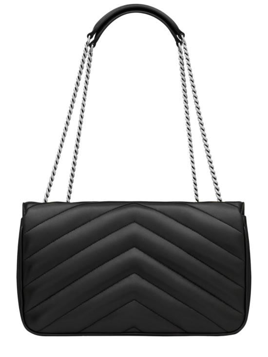 26FW 생로랑 루루 미디움 마테라쎄 램스킨 숄더백 801439 AAE4Y1000 BLACK - SAINT LAURENT