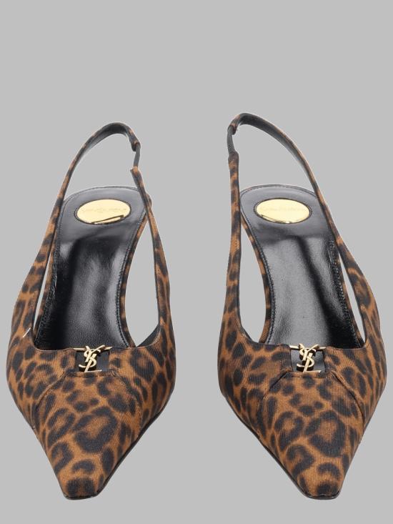 26FW 생로랑 바빌론 카산드르 레오파드 슬링백 펌프스 A001KI AAC9R2038 ANIMALIER