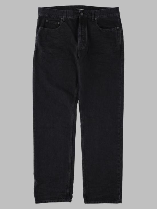 26FW 생로랑 브리스톨 워싱 블랙 릴랙스 테이퍼드 데님 A001N2 Y10YA1247 BLACK