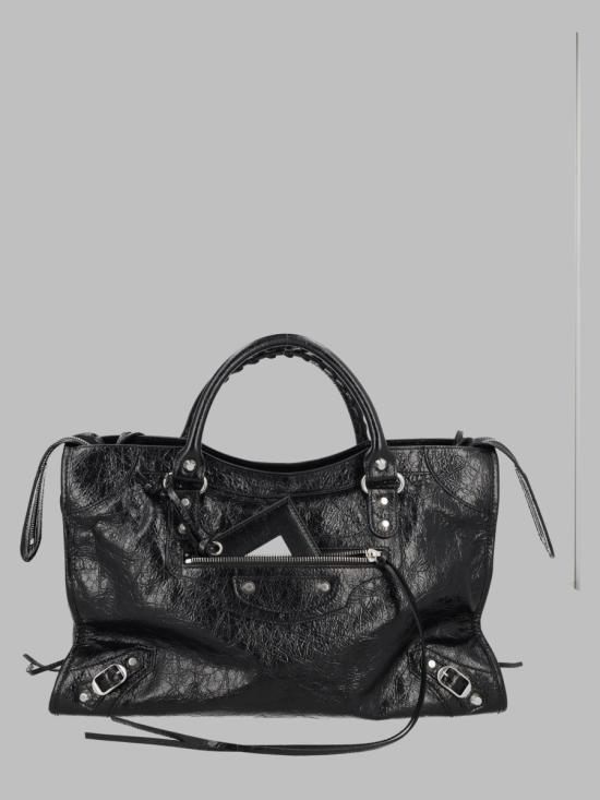 26FW 발렌시아가 르 시티 백 미디움 865760 2ACLR1000 BLACK