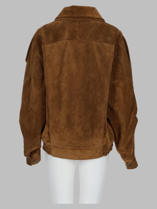 26FW 생로랑 가죽 자켓 798780 YC2AY2104 BROWN - SAINT LAURENT