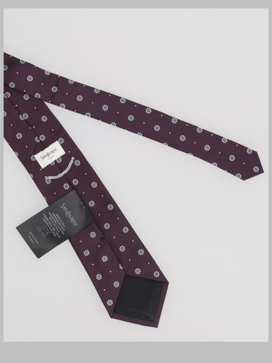 26FW 생로랑 넥타이 A0013X 3Y0096178 BORDEAUX - SAINT LAURENT