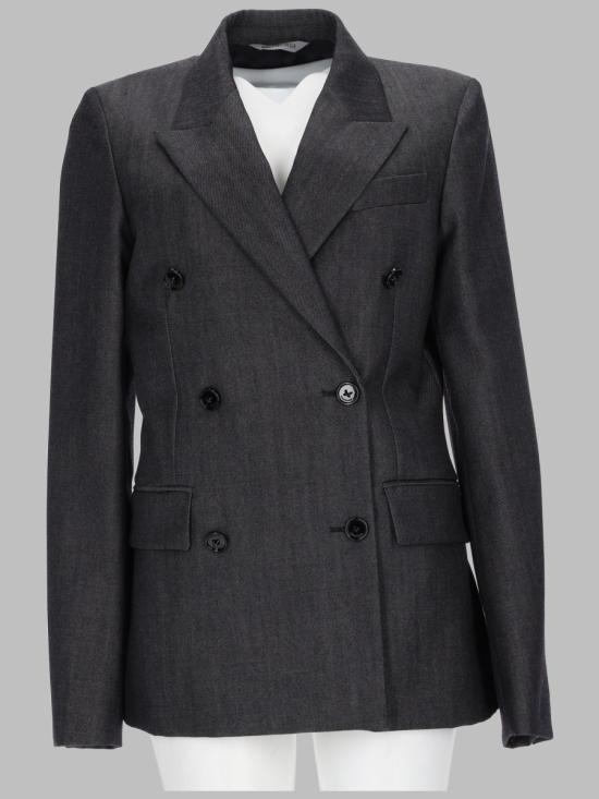 26FW 발렌시아가 오버사이즈 가죽 레이서 자켓 872296 TUT444100 GREY