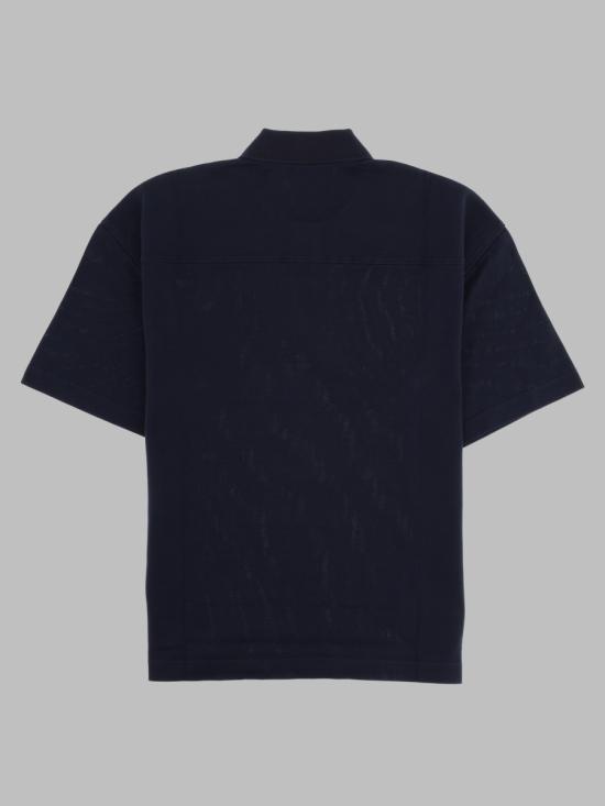 26FW 생로랑 카산드라 코튼 피케 폴로 셔츠 862765 Y38FL4035 BLUE - SAINT LAURENT