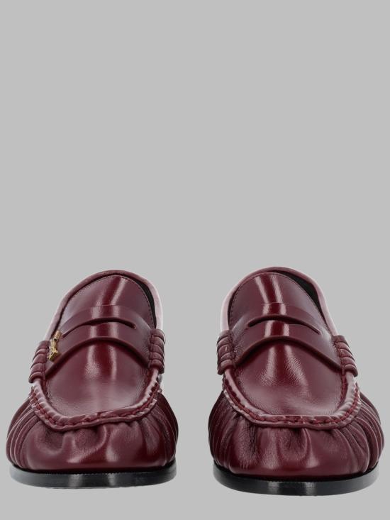 26FW 생로랑 빈티지 보르도 소프트 가죽 로퍼 A001MM AAFGB6629 BORDEAUX